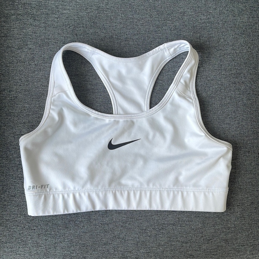 Nike Fit White Sports Bra Sz XS